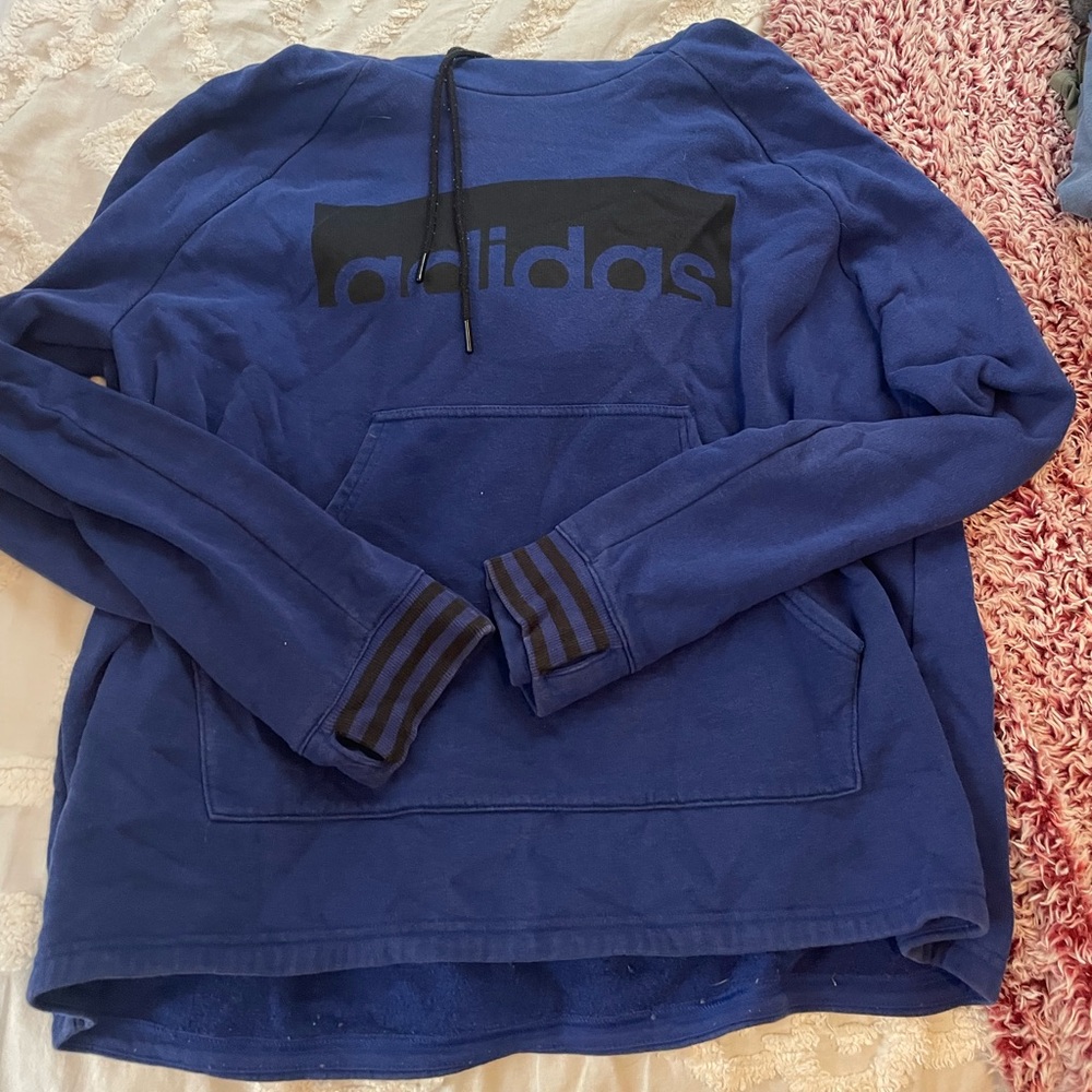 Blue Adidas hoodie